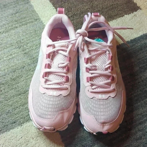Under Armour Woman's Charged Assert 9 Marble 'Pink White' Size 9.5 - Picture 1 of 5